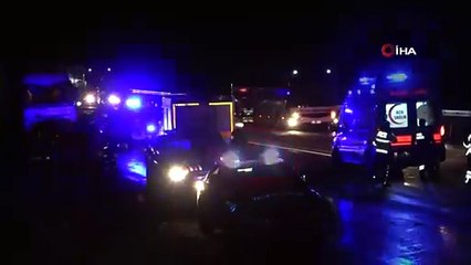 Kontrolden çıkan yolcu otobüsü devrilip metrelerce sürüklendi: 38 yaralı