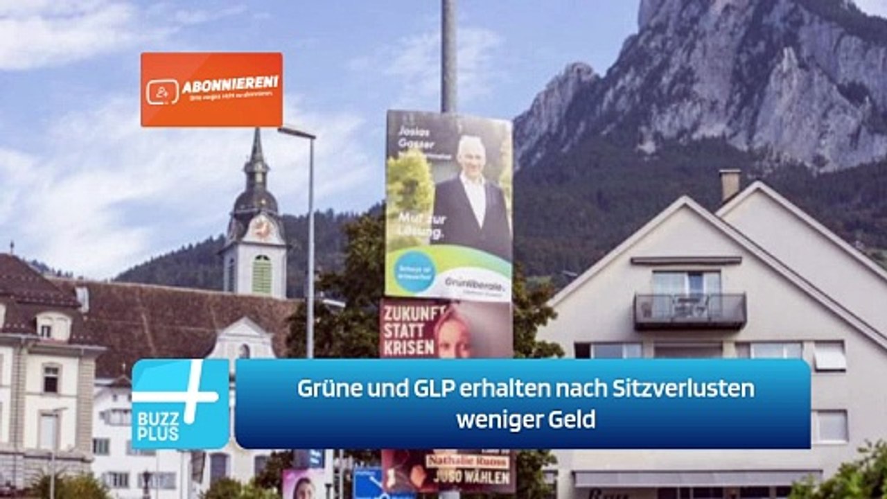 Grüne und GLP erhalten nach Sitzverlusten weniger Geld