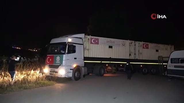 Türkiye'nin Gazze'ye kuracağı sahra hastaneleri yola çıktı