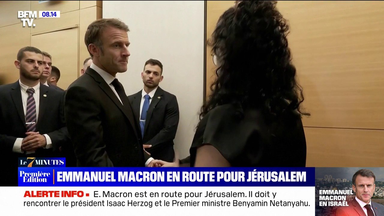 "J'espère que vous avez des bonnes nouvelles": les familles de victimes en Israël ont rencontré Emmanuel Macron