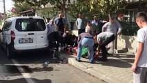 Tekirdağ'da motosiklet şaha kalktı, sürücü kaza yaptı