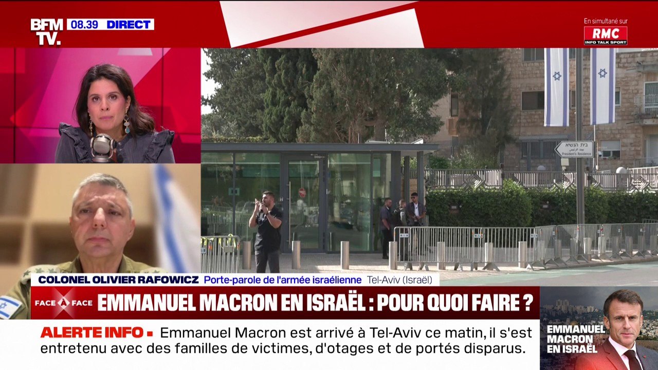 Offensive terrestre à Gaza: "C'est une décision qui appartient seulement à l'État d'Israël", affirme Olivier Rafowicz, porte-parole de Tsahal