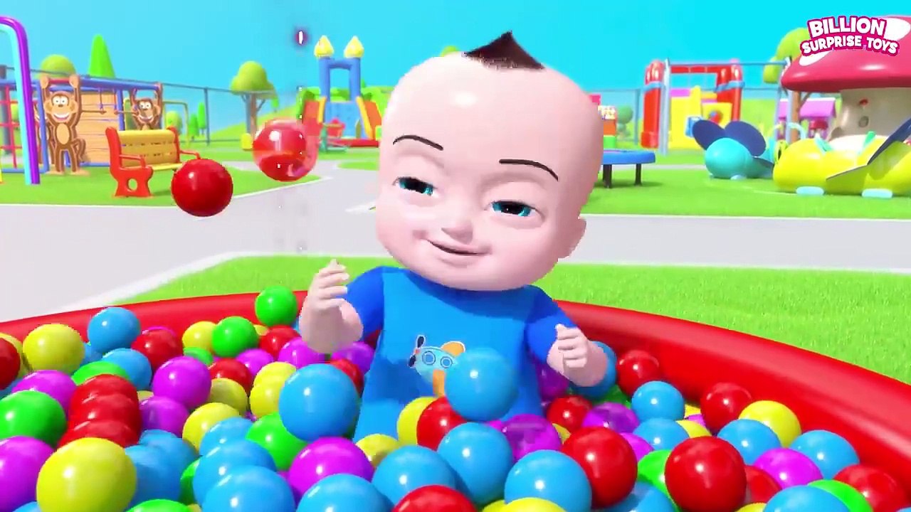 Ball pit slide or water slide - Family Playground Story for Kids Ep：1