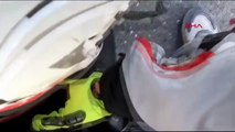 Kağıthane'de Motosiklet Kazası: Kaza Anı Kask Kamerasında