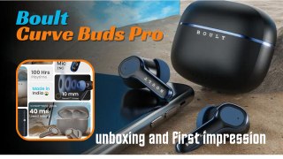 Boult Audio Curve Buds Pro TWS Earbuds | 10mm Drivers | ENC | EQ | Low- Latency | 100Hrs Battery