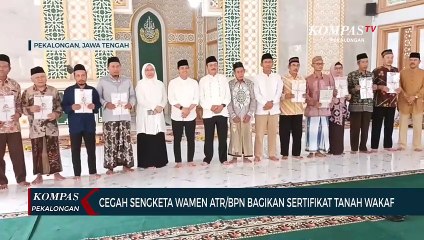 Raja Juli Antoni Bagikan Sertifikat Wakaf, Ini Tujuannya!
