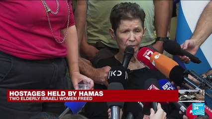 Freed Israeli hostage speaks from Tel Aviv hospital