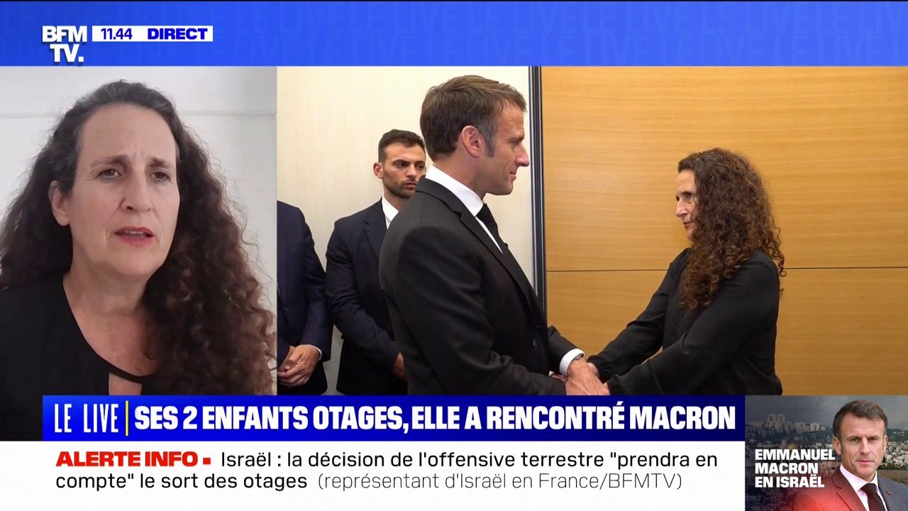 "Emmanuel Macron nous a donné beaucoup d'espoir": cette mère d'otages du Hamas raconte sa rencontre avec le président ce mardi