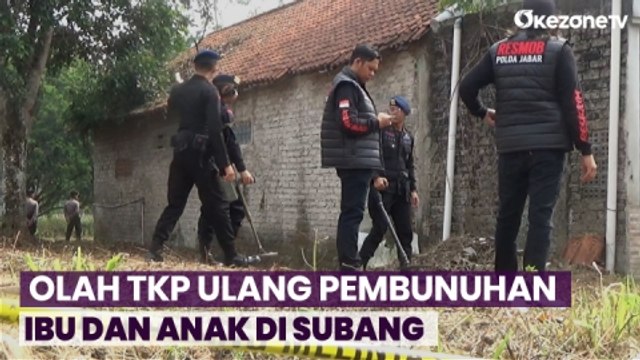 Polda Jawa Barat Gelar Olah TKP Ulang Pembunuhan Ibu dan Anak di Subang