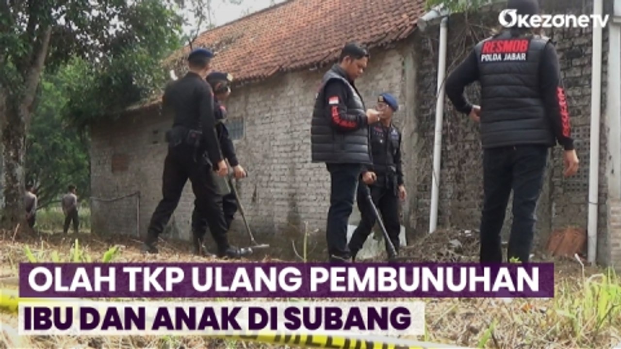 Polda Jawa Barat Gelar Olah TKP Ulang Pembunuhan Ibu dan Anak di Subang