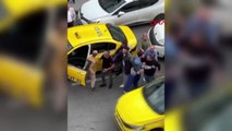 Taksicilerin Karıştığı Kavgalar Cep Telefonu Kameralarına Yansıdı