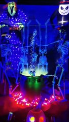 The Halloween display in Llanon which attracts visitors from far and wide
