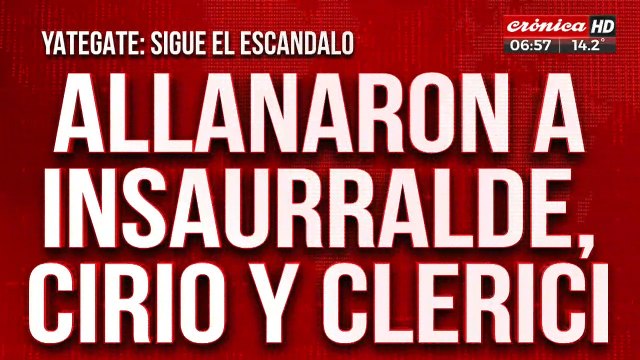 Allanaron a Martín Insaurralde, Jésica Cirio y Sofía Clerici