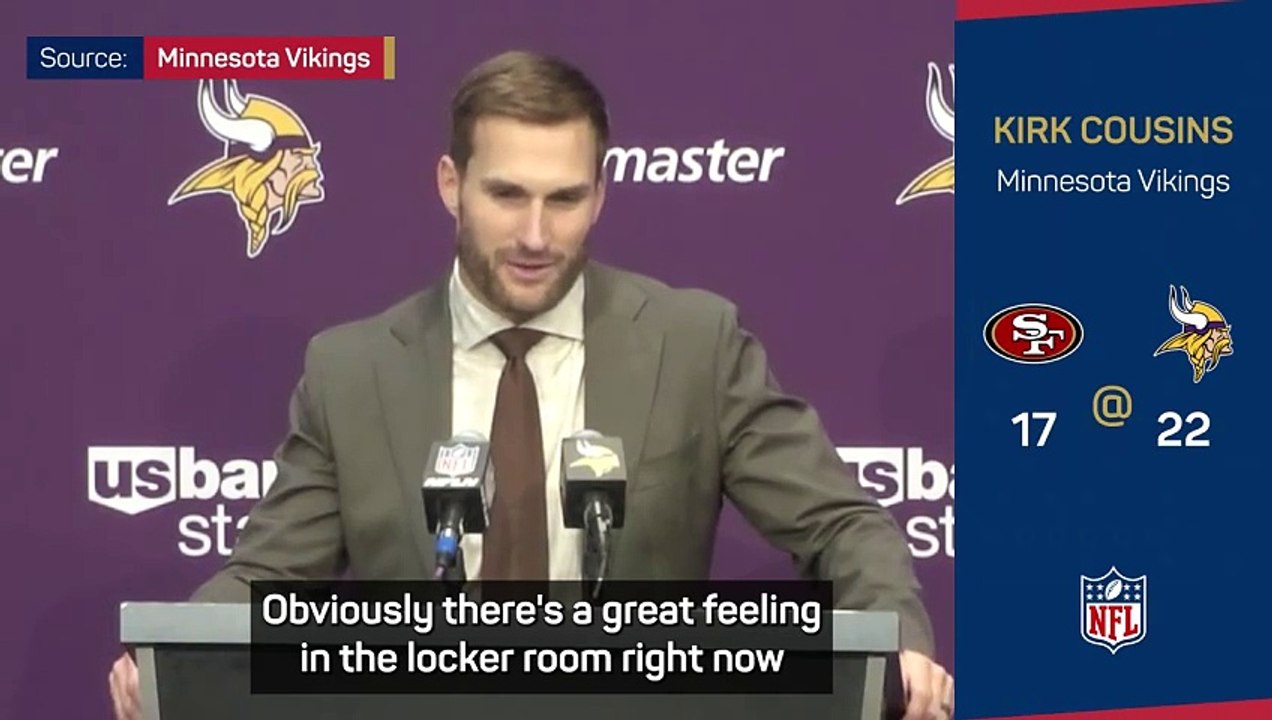 Vikings delighted with 'big-time quarterback' Cousins after win over 49ers
