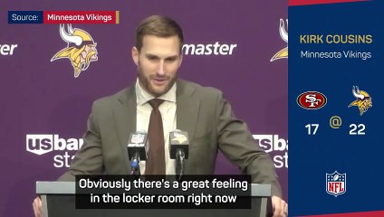 Vikings delighted with 'big-time quarterback' Cousins after win over 49ers