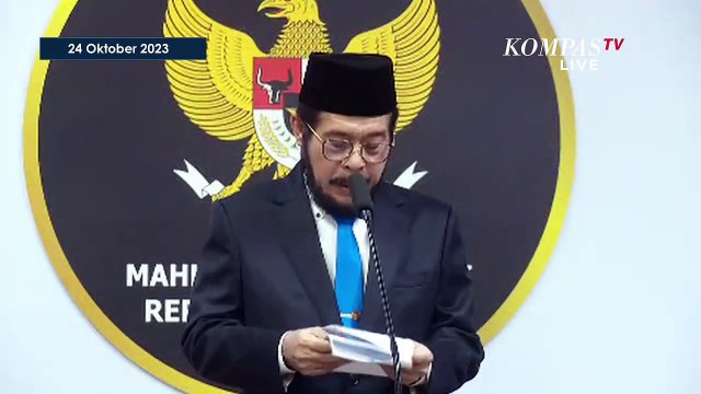 [FULL] Sambutan Ketua MK Anwar Usman Usai Lantik 3 Anggota Majelis Kehormatan MK