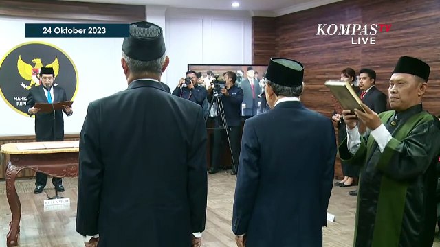 Momen Anwar Usman Lantik 3 Anggota Majelis Kehormatan MK (MKMK)