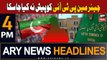 ARY News 4 PM Headlines 24th October 23 | ‘PTI chairman cannot be produced in ECP contempt case’