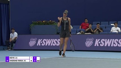 WTA Elite Trophy - Avant de défier Garcia, Keys s'incline