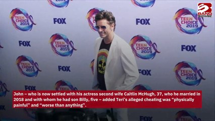 John Stamos found ex girlfriend, Teri Copley, in bed with Tony Danza.