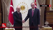 Cumhurbaşkanı Erdoğan, MHP Genel Başkanı Devlet Bahçeli’yi kabul etti