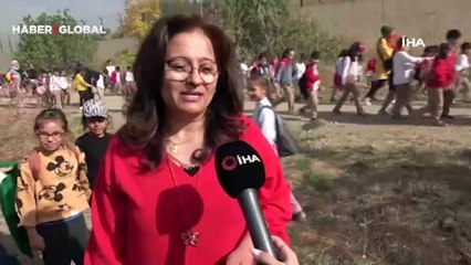 Cumhuriyet'in 100. yılında 100 bin fidan etkinliği: "Psikolojik gelişimleri için çok önemli"