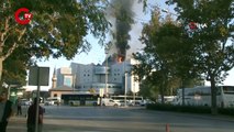 Belediye binasında korkutan yangın!