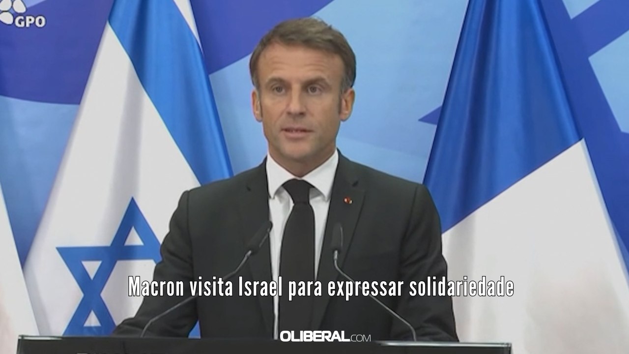 Macron visita Israel para expressar solidariedade