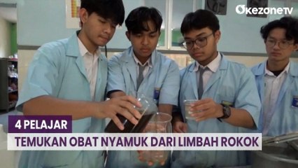 4 Pelajar Temukan Obat Pembasmi Nyamuk dan Serangga dari Limbah Rokok