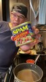 Cooking Kimchi Spam Fried Rice Recipe #shorts