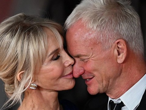 Sting und Trudie Styler verliebt auf dem roten Teppich
