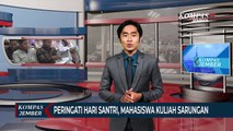 Peringati Hari Santri, Mahasiswa UIN KHAS Jember Kuliah Sarungan