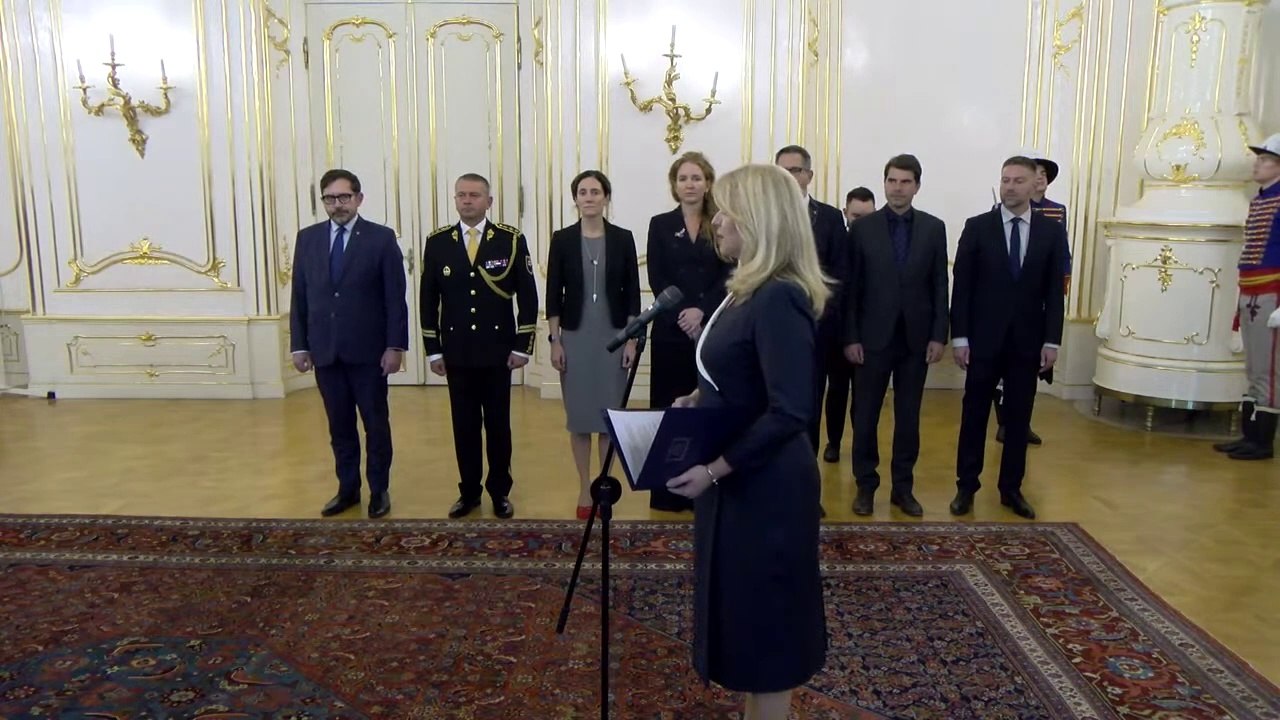 ZÁZNAM: Prezidentka poďakovala odchádzajúcej vláde za ochotu ísť do verejnej služby