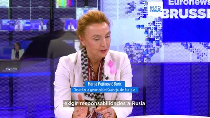 "Las víctimas vulnerables de la guerra de Rusia en Ucrania deben ser indemnizadas en primer lugar": secretaria general del Consejo de Europa