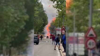 Incendio en la Ciudad Universitaria de Madrid