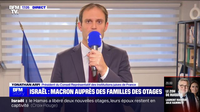 Otages détenus à Gaza: Les familles franco-israéliennes attendent beaucoup de la France , affirme Yonathan Arfi (président du Conseil Représentatif des Institutions juives de France)