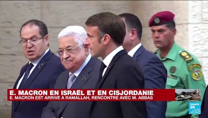 Israël : Macron est arrivé à Ramallah, en Cisjordanie