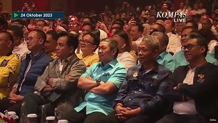 Momen Prabowo Subianto Datang ke PSI Disambut Yel-Yel