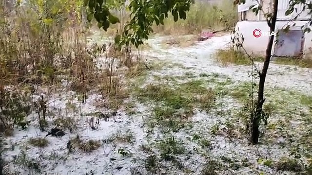 Varto'da etkili olan dolu yağışı sele neden oldu