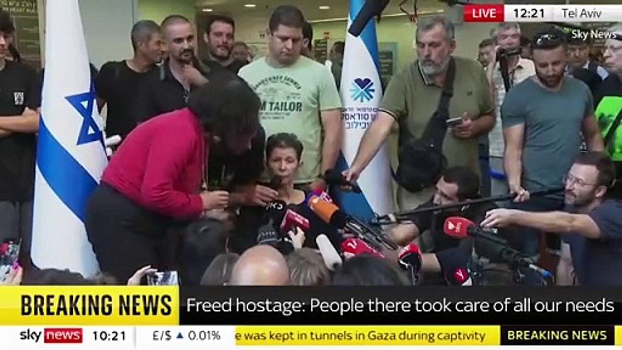 'I shook his hand because they treated us very nicely': Freed Israeli hostage, 85, explains her gesture of peace towards Hamas captors after being put 'through hell'