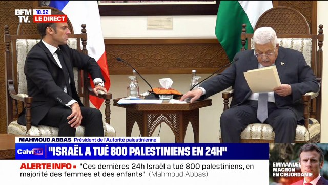 Mahmoud Abbas, président de l'Autorité palestinienne: Nous invitons à l'établissement d'une coalition internationale pour faire la paix