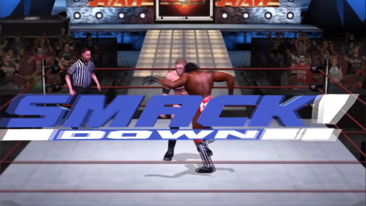 WWE Brock Lesnar vs Booker T Raw 17 June 2002| SmackDown Here Comes The Pain PCSX2