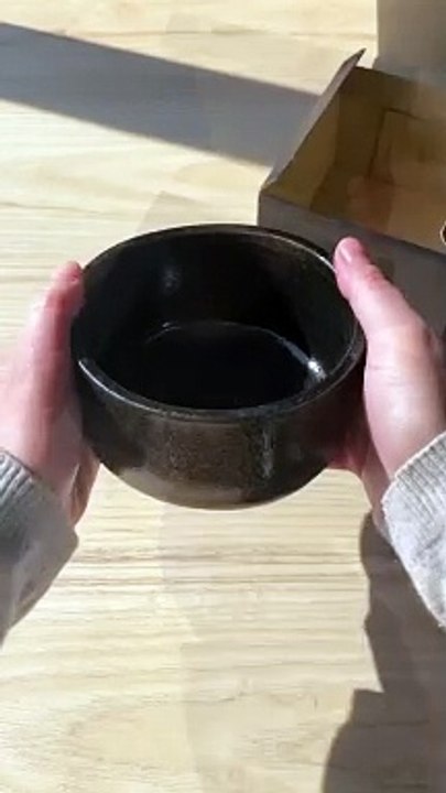 Black & Bronze Chawan