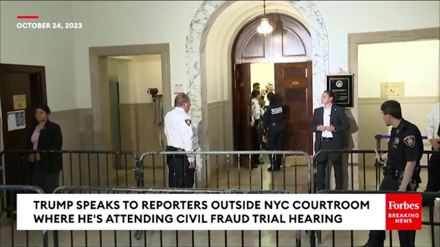 'What Relevance Does This Have?': Trump Brushes Off Past Bid To Buy Buffalo Bills Outside NYC Civil Fraud Trial
