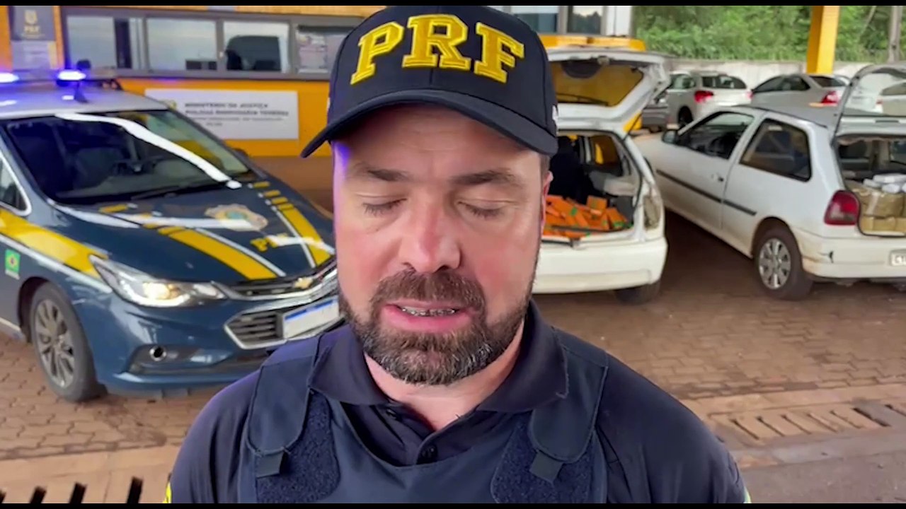 PRF apreende três veículos carregados com maconha na BR-277