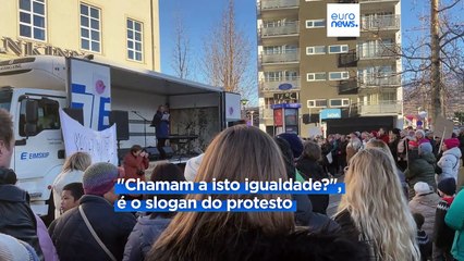 Dia de greve das mulheres na Islândia