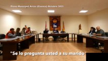 El regidor del PSOE en Arcas (Cuenca) le dice a la portavoz del PP que 