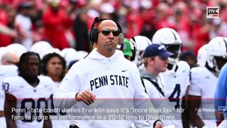 Penn State's James Franklin Understands Fan Reaction to Ohio State Loss
