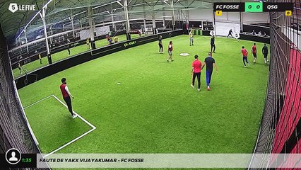 Faute de Yakx Vijayakumar - FC FOSSE