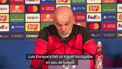Gr. F - Pioli : "Luis Enrique a fait un travail incroyable au PSG"